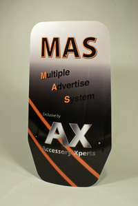AX-MAS PLATE 1 bedruckt